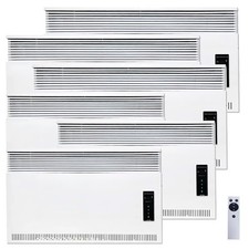 2000W Electric Panel Heater Wall Mounted Bathroom Safe Radiator Timer Thermostat