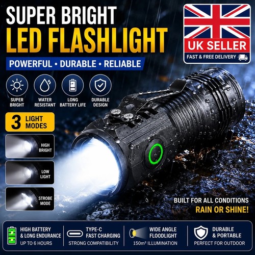 1200000lm usb rechargeable - 1200000lm,