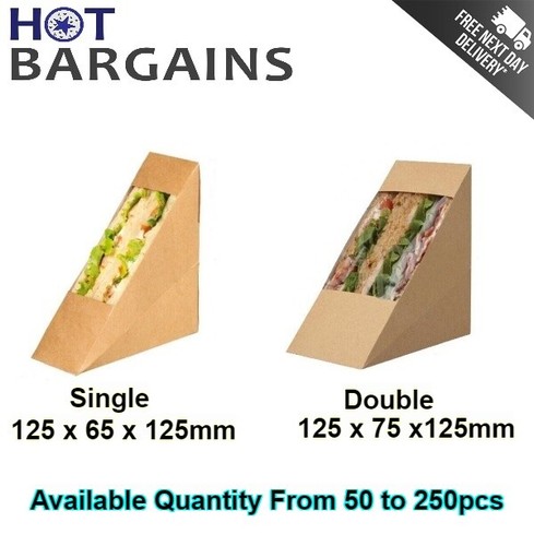 Cardboard sandwich wedge boxes - wedge,
