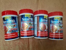 4 packs Tetra Pro Colour Multi-Crisps Fish Colour Concentrate 20g/100ml