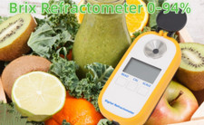 Digital Display Brix Refractometer 0-94%, Portable Handheld Honey Refractometer