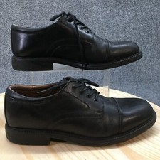 Cherokee Dress Shoes Mens 11 Teddy Oxford Black Leather Casual Lace Up 094-92214