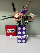 2 tone Brick Vase for displaying lego bouquet of flowers -any colour combination