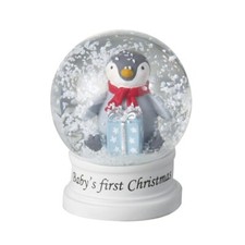 Heaven Sends Baby's First Christmas Penguin Snow Globe - Festive Accessory Gift