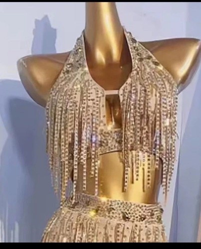 Beautiful gold latin dress - beautiful,