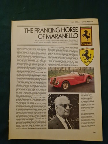 Ferrari articl 1970s - ferrari,