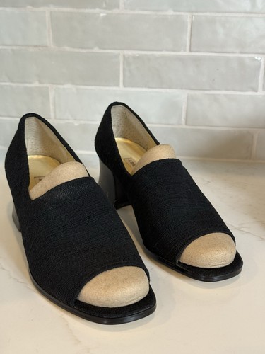 Ann marino black peep toe - peep,