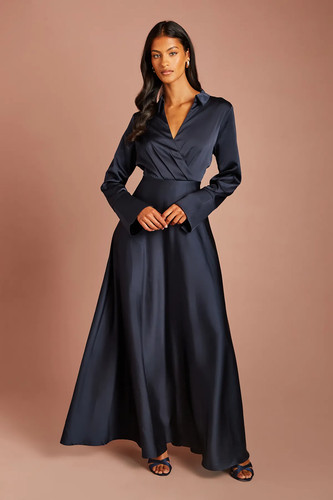 Coast navy maxi dress womens - maxi,