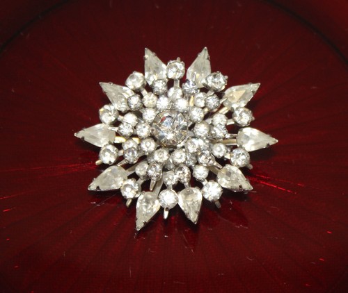 Vintage coro rhinestone brooch - vintage,