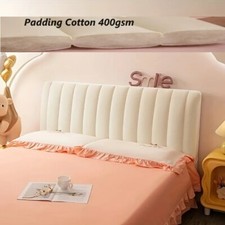High Grade Short Plush Quilted Headboard Cover Luxury Soft Velvet Bed Head Cover