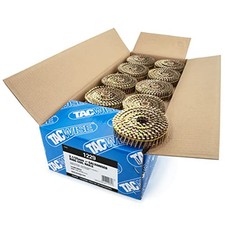 1229 Galvanised Flat Top Coil Nails Type 2.1 / 25 mm, Ring Shank, 16°