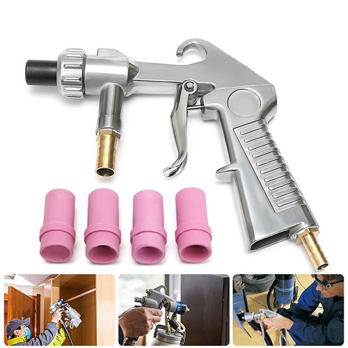 Sand blaster gun blasting grit - sand,