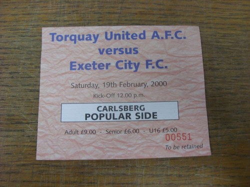 2000 ticket torquay - ticket:,