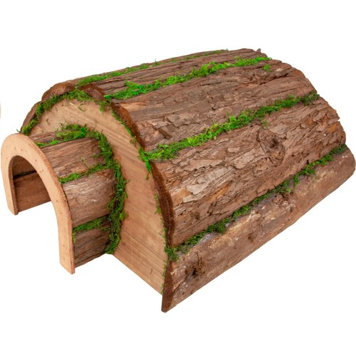 Natural bark moss hedgehog - natural, &