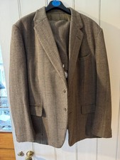 Vintage Bespoke Heavy Weight Tweed Shooting Suit 44 chest 38 waist 