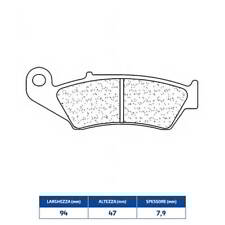 Front Brake Pads Sintered For Kawasaki 400 KLX SR 2003-2004