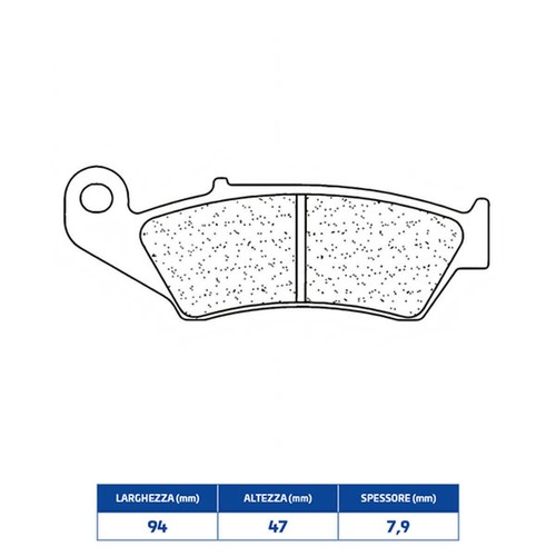 Sintered front brake - sintered, for