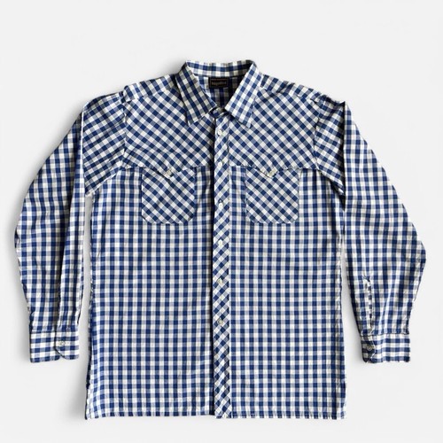 Western gingham long sleeve - western,