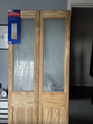 Wooden glazed fold door - wooden,