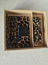 Superdry Card Holder & Key Ring Set - Leather, Boxed New