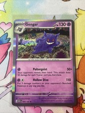 Gengar 094/165 Holo Rare Pokemon 151 English
