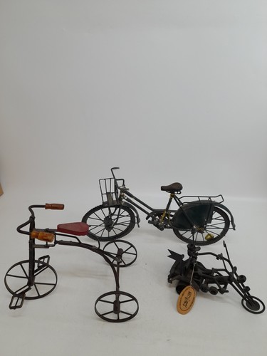 Three metal decorative bike - three,