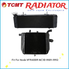 Upper & Lower Radiator Cooler Cooling Fit For Honda VFR400R NC30 1989-1992 US