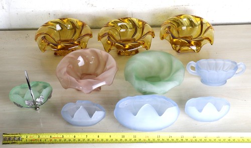 Bagley art deco glass mixed - deco,