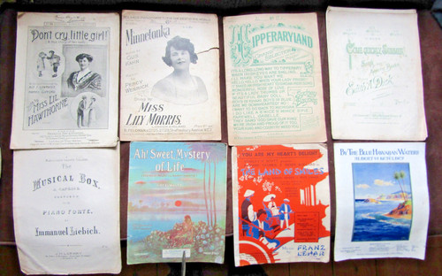 Antique vintage sheet - &,