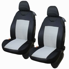 2 Grey Front Car Seat Covers