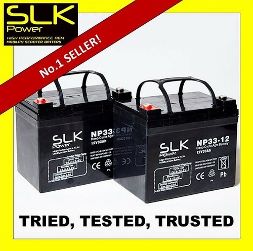 Pair 12v 33ah mobility - pair,