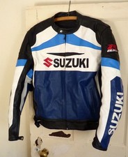 Suzuki Team Jacket Men's Leather Motorcycle Jacket