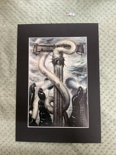 Vintage framed r giger - h,