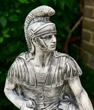 Concrete Roman Soldier sculpture Stone Roman figurine Outdoor Greek statue Gift