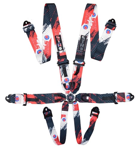 Point race harness fia - 6-point,