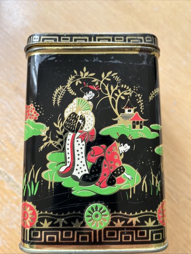 Vintage tea caddy tin - co,