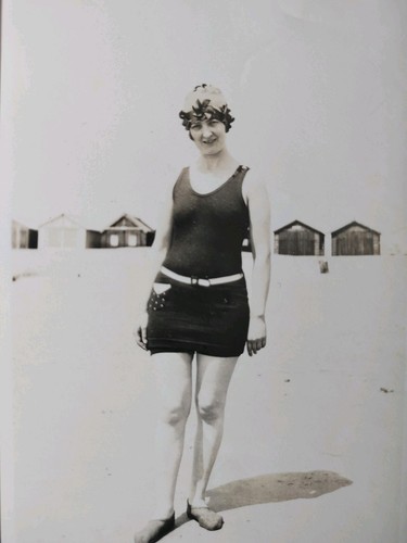 Woman swimsuit beach - in, a