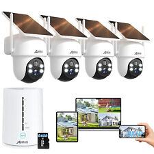 ANRAN Wireless CCTV Security Camera System Outdoor Solar Battery 4K PIR 64GB