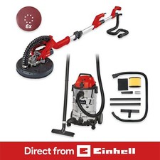 Einhell Drywall Sander 225mm + Wet & Dry Vacuum 30L With PT Takeoff Corded Set