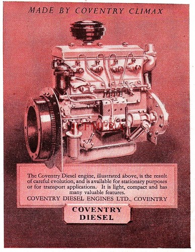 Coventry climax diesel engines - coventry,
