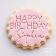 Custom Happy Birthday Cookie
