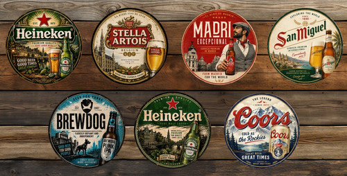 Vintage metal beer - vintage,