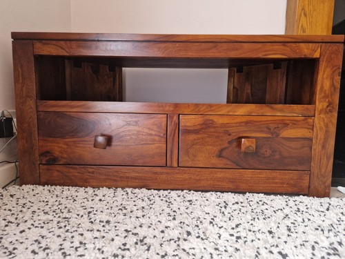 Solid sheesham wood corner - solid, tv