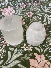2 Selenite Tealight Candle