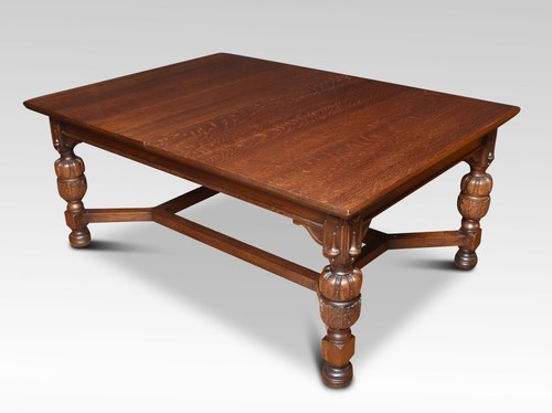 Large oak extending dining - oak,