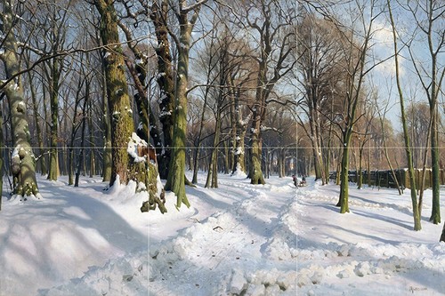 Tile mural snow - tile, by