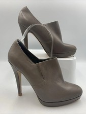 Aldo RRP £80 Taupe Grey Leather Ankle Boots. Stiletto. Worn Once! Size 4. EU37