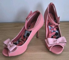 Joe Browns Pink Heels UK 6 Bow