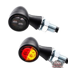 3in1 LED Mini Indicator Tail Light Brake Light Black Tint Motorcycle Quad ATV 12V