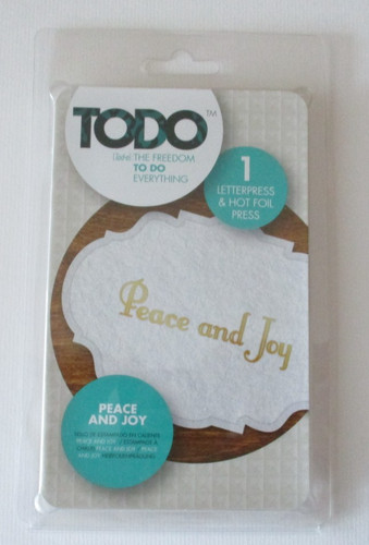 Todo embossing die hot foil - todo, &